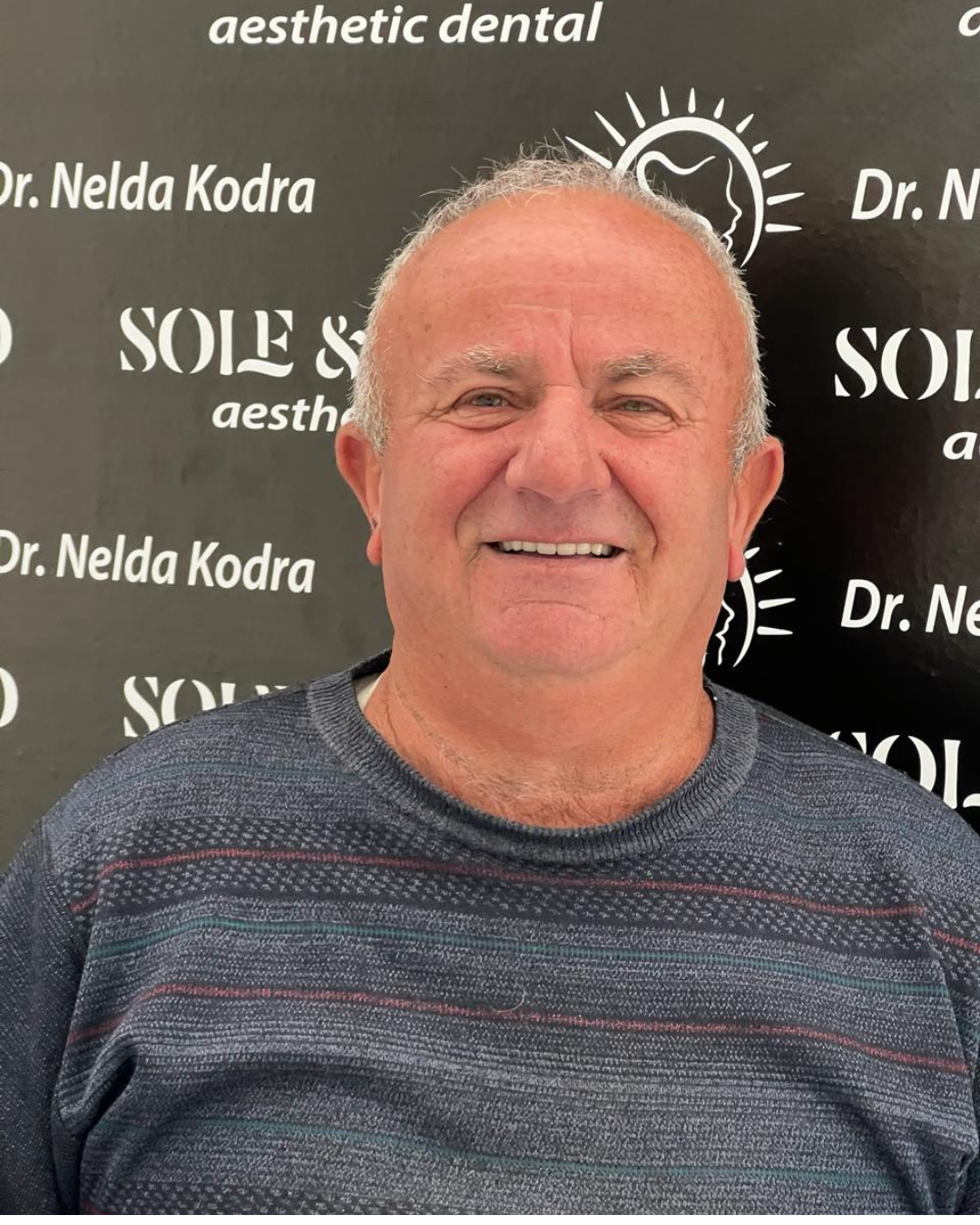 happy client at sole & sorriso dental clinik in tirana